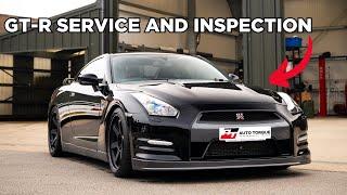 THIS IS HOW WE SERVICE AND INSPECT A NISSAN GT-R...