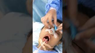 Girl wake up after Surgery