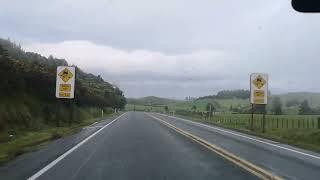 DRIVING FROM WAIKATO REGION TO BAY OF PLENTY REGION IN NEW ZEALAND