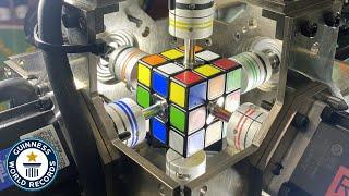 How Fast Can Robots Solve Rubik's Cubes? - Guinness World Records