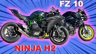 I went CRAZY modding the 270HP Ninja H2 Carbon and Street fighter FZ 10!