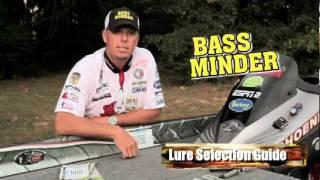 Bassmaster Pro Russ Lane shows Bass Minder products