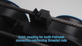 Polimask, for a perfect hydraulic seal between polyphore and inspection chambers