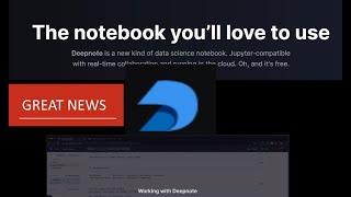 DeepNote : collaborate in the browser with Python Jupyter Notebook free