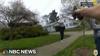 Akron police release body cam video showing officer shoot teen carrying toy gun