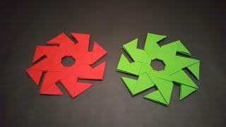 Paper Craft "Cara Buat Origami Shuriken Ninja | Shuriken Point 8 | DIY projects | Kreasi origami