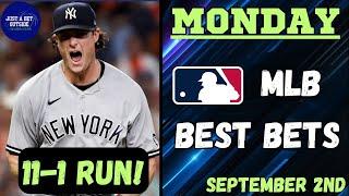 11-1 RUN!! MLB Best Bets, Picks, & Predictions for Today, September 2nd!