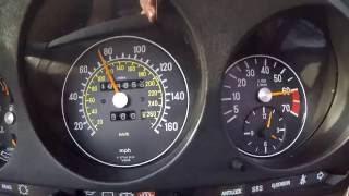 Mercedes R107 560SL- acceleration 0-140 km/h GoPro