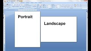 Easily using landscape and portrait orientation in the same MS Word document