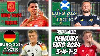 We Recreate Four EURO 2024 Tactics and Try to Win the Euros in FM24