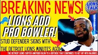 BREAKING NEWS - DET LIONS SIGN PRO BOWL PLAYER TO THE TEAM JUST MINUTES AGO!!!