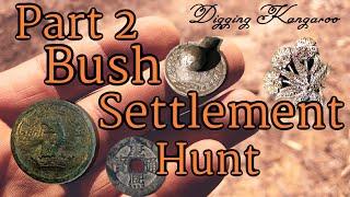 Part 2 at the Bush settlement, Metal detecting , Australia, Equinox 800