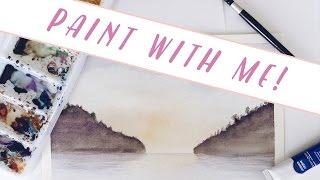 PAINT WITH ME: Watercolor Lake Scene For Beginners