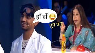 Mr Indian Hacker on indias got talent Funny moment | Dilraj singh rawat India's got talent boy