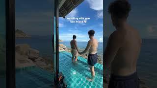 Travelling with your best friend ️ #shorts | sebb and dion #sebasdion