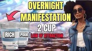 OVERNIGHT Reality Shifting! TWO CUP MANIFESTATION TECHNIQUE