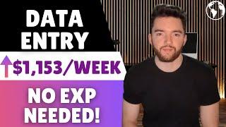 ⬆️$1,153/WEEK No Experience Data Entry Remote Jobs Hiring Now!