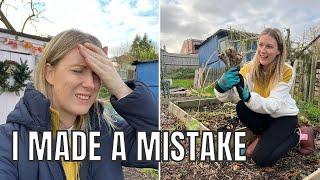 I MADE A MISTAKE / ALLOTMENT GARDENING UK