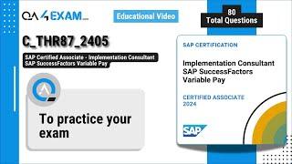 SAP C_THR87_2405 Exam, Implementation Consultant - SAP SuccessFactors Variable Pay