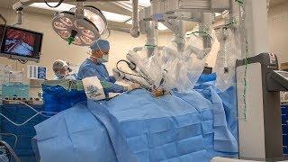 Lung surgery using da Vinci robot
