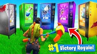 Using *ONLY* VENDING MACHINES To WIN Fortnite: Battle Royale! (Challenge)