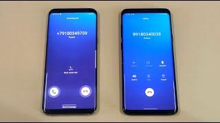 Samsung Galaxy S8 Plus vs S9 Plus Incoming call & Outgoing call at the Same Time