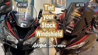 Transform your Bike/Scooter Stock Windshield to Smoked Lens! | Ninja ZX-6R