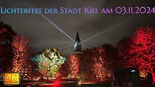 Lichtermeer, das Lichterfest in Kiel am 03.11.2024 Wunderschöne Lichtspiele in der Innenstadt.