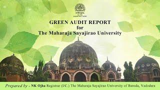 Green Audit Report | N. K Ojha | The Maharaja Sayajirao University of Baroda