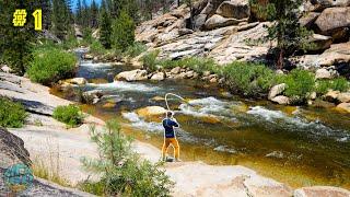 Fly Fishing California's Backcountry for Trout! || California Gold Pt 1 (Little Kern Golden Trout)