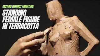 Terracotta Sculpting Tutorial: Creating a Classical Female Figure - Part 1: Build and Gesture