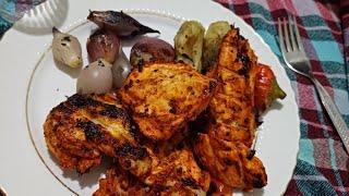 tavuk mangal efsane sosu ile nar gibi kızarmış #food