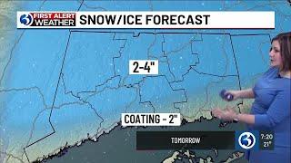 FORECAST: First Alert Weather Day for snow, icy mix, rain on Thursday