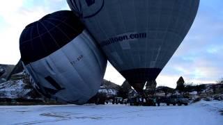 Does Size Matter? :) 140 vs 425 Balloon during Take-Off / Royal Balloon - Cappadocia