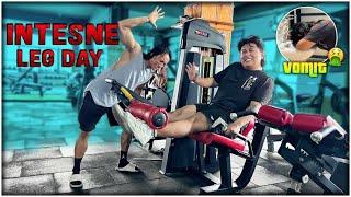Will Mr Junior Survive Leg day of 100days Challenge?? @SANDESHJUNGTHAKURI     #fyp #vlog #legday