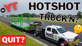 I QUIT YouTube & STOPPED Driving My Hotshot Trucking Setup for a While....Here's Why!