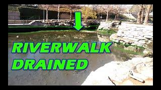 San Antonio Riverwalk DRAINED!