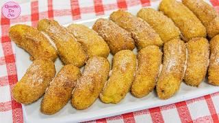 O SEGREDO DA BANANA FRITA DOS RESTAURANTES I FICA SEQUINHA, CROCANTE E DELICIOSA!