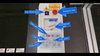 3. Trotec laser interface panel