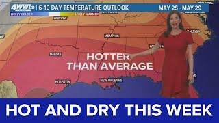 New Orleans Weather: Hot and dry pattern this week