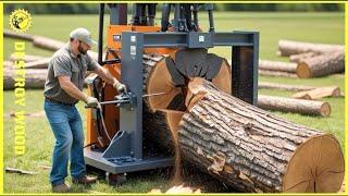 150 Fastest Automatic Firewood Processing Machine | World's Fastest Wood Cutting Chainsaw