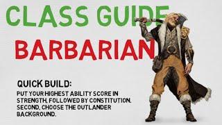 Class guide #1: The Barbarian