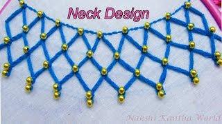 NECK DESIGN । Latest and Beautiful kurti Neck Design by Nakshi Kantha World
