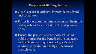 The Legalities of Purchasing and Competitive Bidding