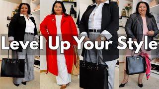 LEVEL UP YOUR STYLE | Plus Size Winter Work Outfit Inspiration | Oralia Martinez