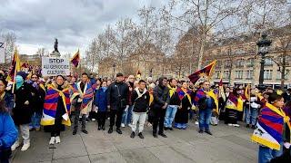 March 10th Tibetan uprising day in France 