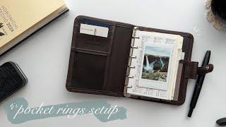 pocket rings setup in the filofax ranger | lindseyscribbles