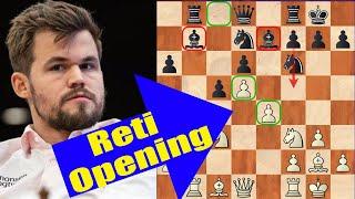 Magnus Carlsen Attacks with the RETI OPENING!