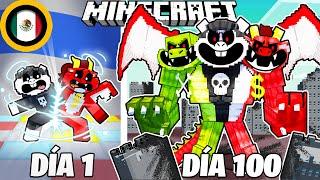 ¡Sobreviví 100 DÍAS como los NIGHTMARE CRITTERS en Minecraft HARDCORE!