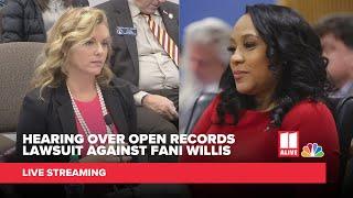 Hearing over open records lawsuit against Fani Willis | Court livestream